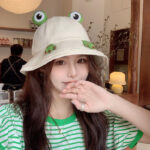 Cute Cartoon Frog Sun hat Bucket Hat