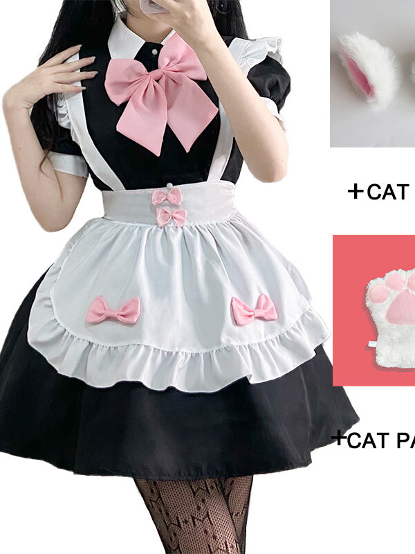 Game Cosplay Cute Lolita Bow Tie Dress