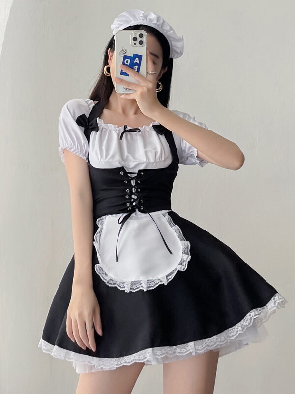 Kawaii Lolita Cosplay Low Cut Dress