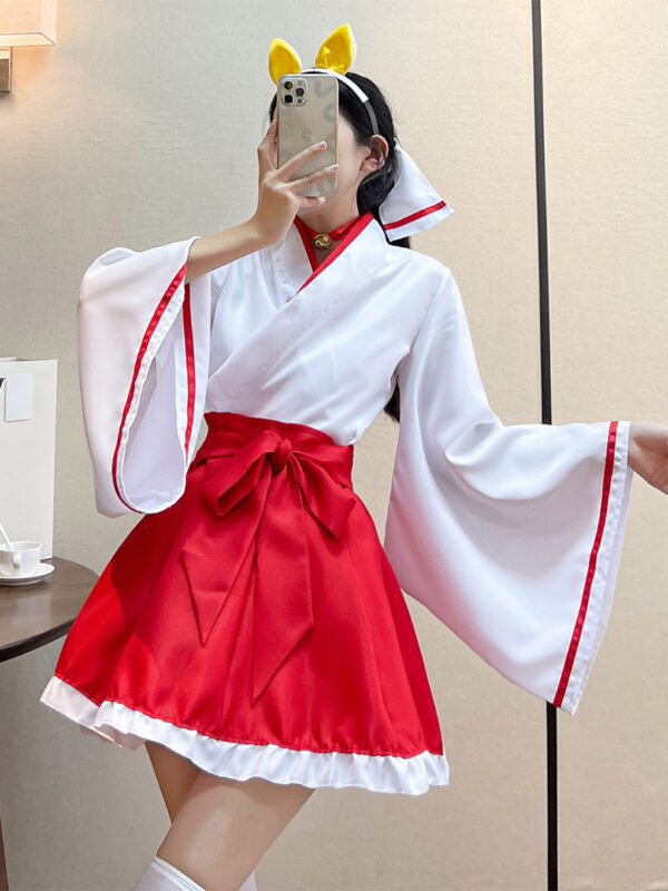 Women's 2023 Anime Fox Top Cosplay Skirt Set