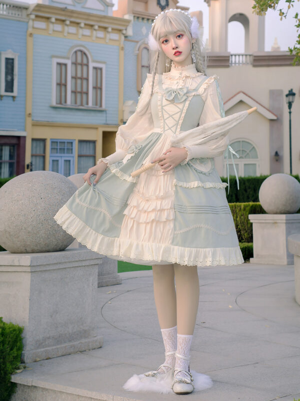 Kawaii Bowknot Country Style Lolita Dress