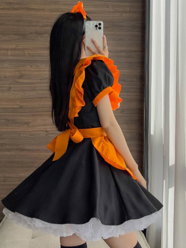 Women's Pumpkin Maid Outfit Lolita Dress