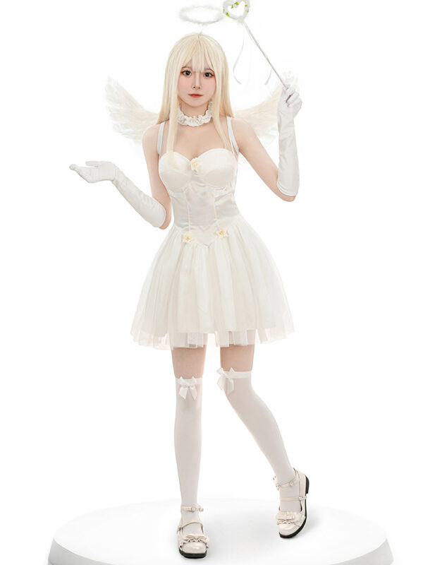 Sexy Zombie Bride Costume Angel Cosplay