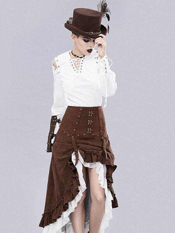 2023 Halloween Steampunk Irregular Skirt