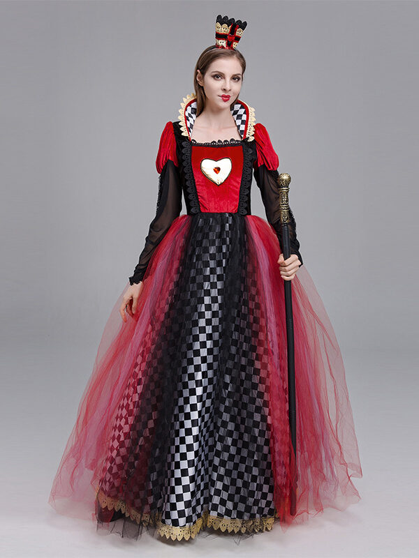2023 Halloween Costume Red Queen Dress