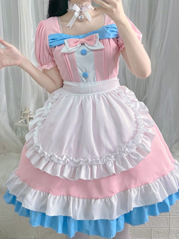 Cafe Bow Lolita Dress Pastel Cute Outfit