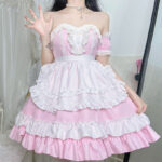 Women's Maid Dress Lolita In Pink