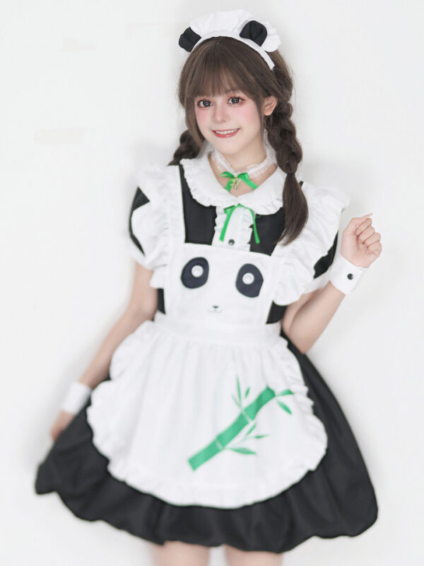 Women's Panda Maid Lolita Puff Dress