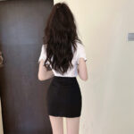 Women's JK Blouse & Bodycon Skirt